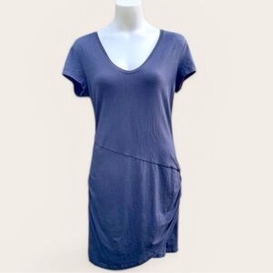 ATHLETA WOMENS LARGE black midi dress•